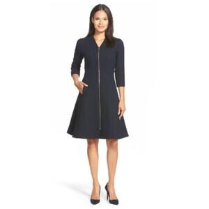 Lafayette 148 New York Rosalie A Line Dress Size 8